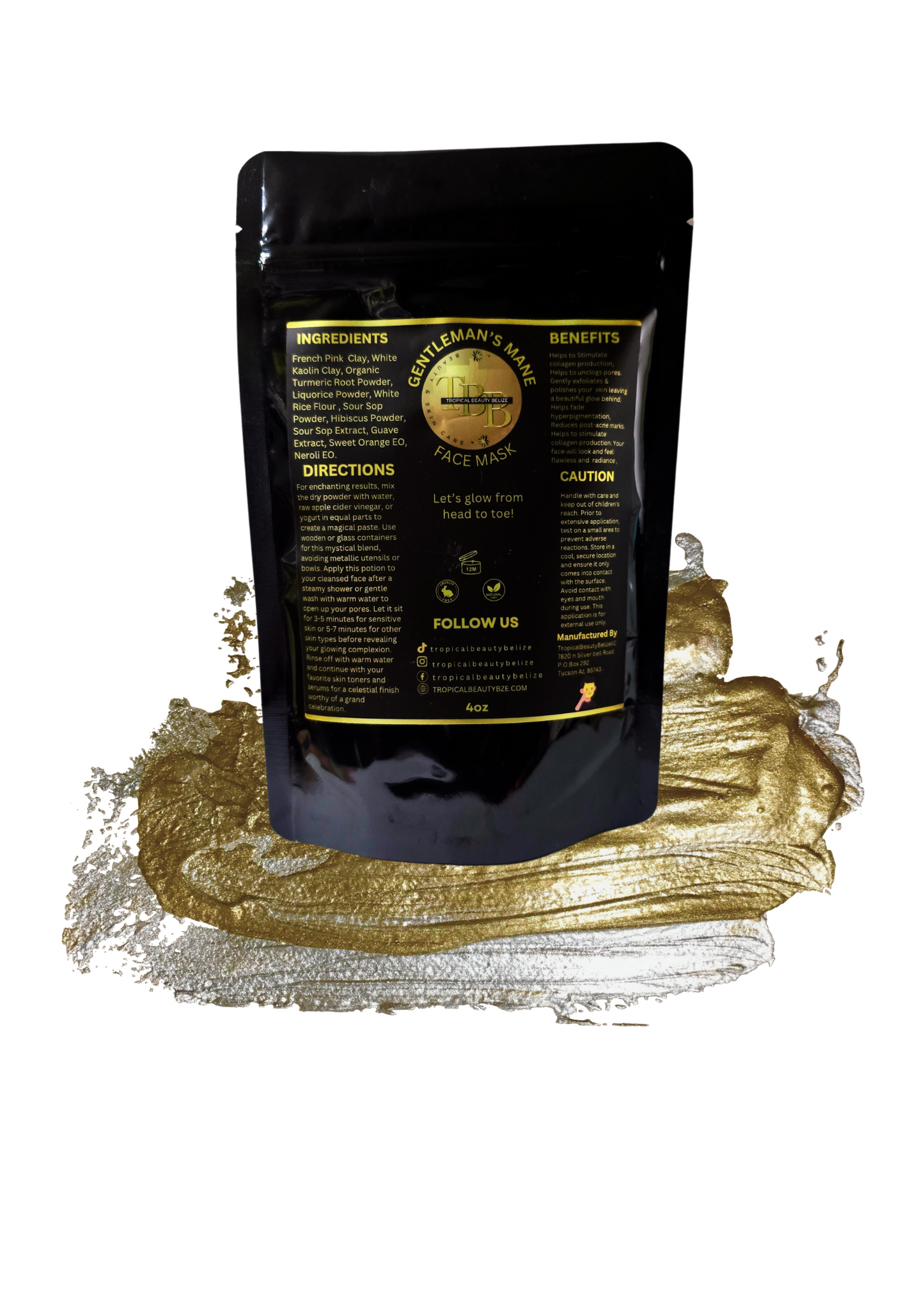GENTLEMAN'S MANE -Face Mask for (men)