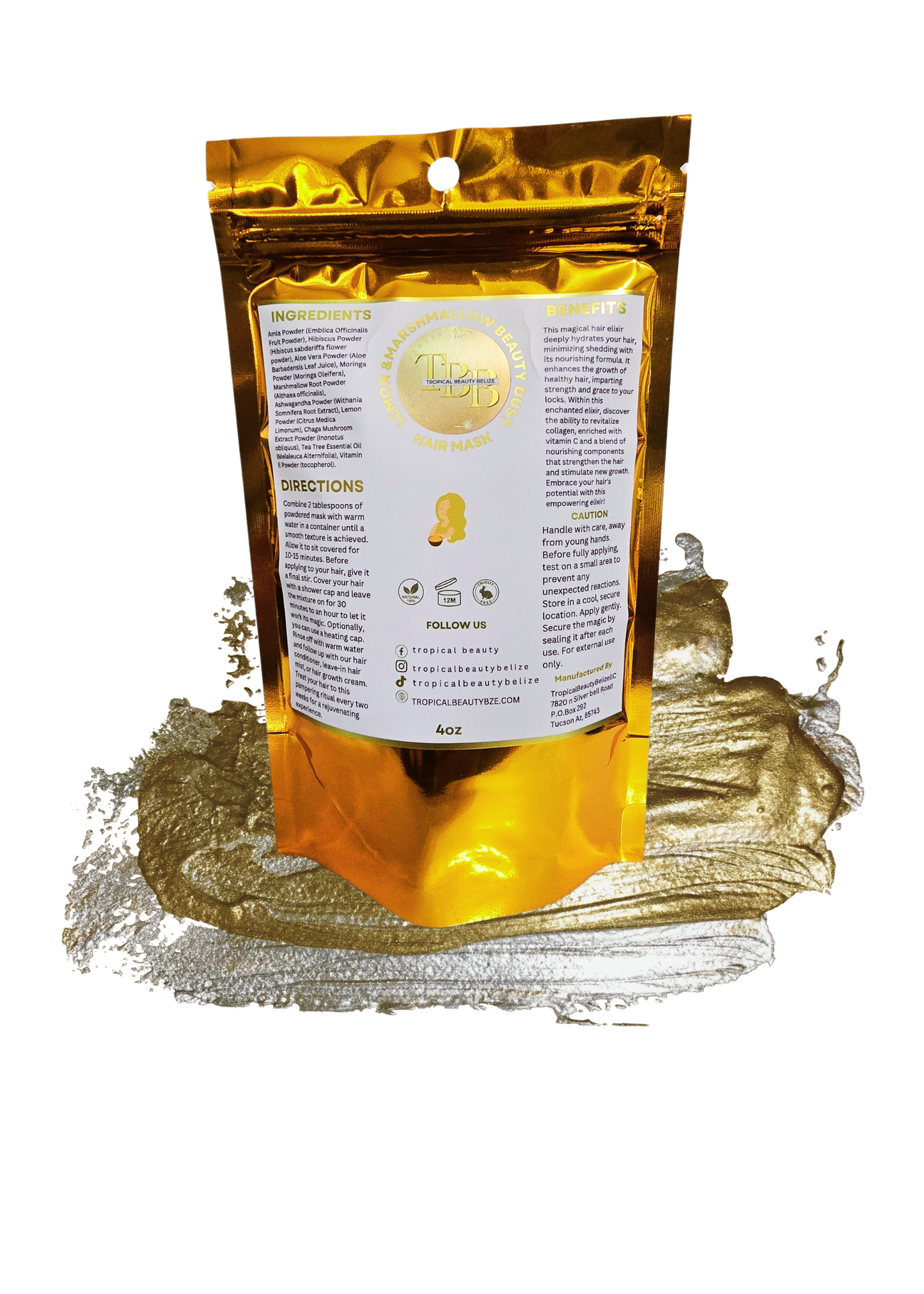 Hair Powder Mask- LEMON & MARSHMALLOW