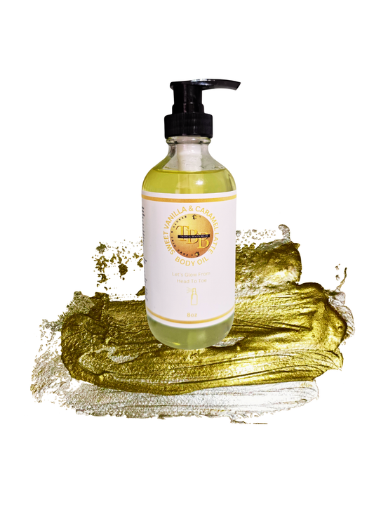 Body Oil-  SWEET VANILLA & CARAMEL LATTE