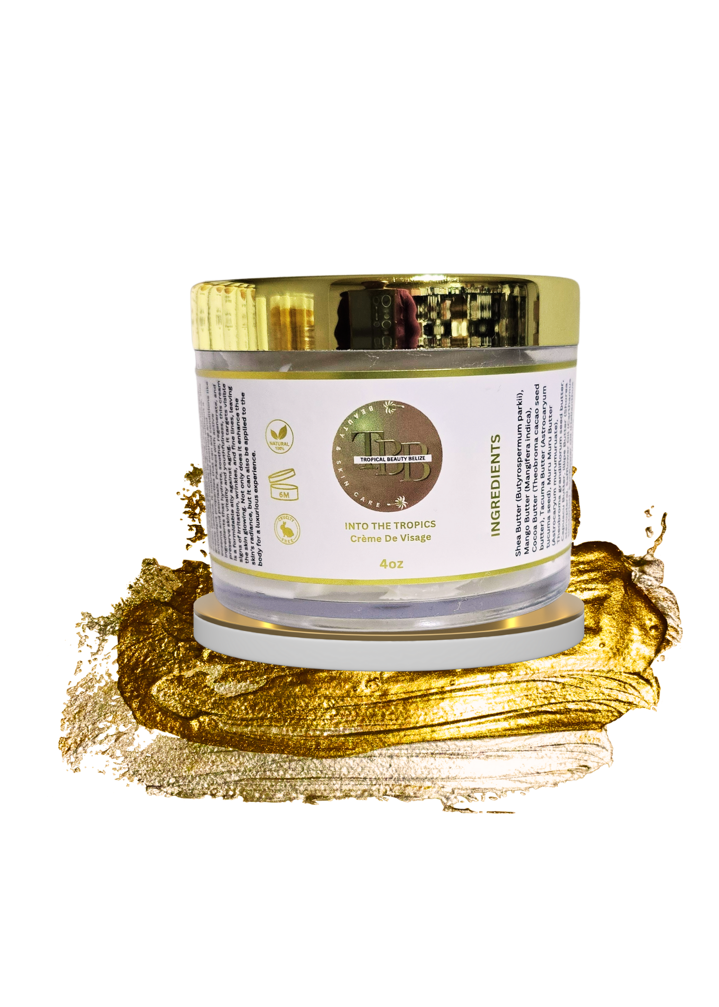 ("INTO THE TROPICS" CREME DE VISAGE"  Face Cream